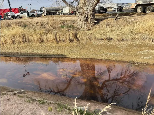 Willow Creek following the blowout in April.